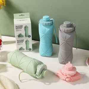 Pajita Plegable de Silicona Creativa, de Grado Alimenticio, Resistente a Altas Temperaturas, 600 ml, para Beber Directamente, Apta para Lavavajillas, Portátil para Exteriores - Product Image 3