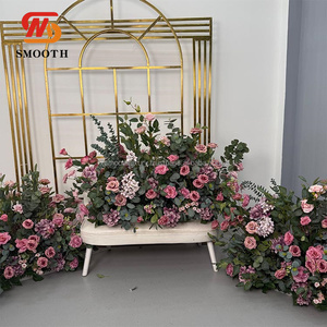 ดอกกุหลาบผ้าสัมผัสเหมือนจริง งานแฮนด์เมด ดีไซน์ใหม่ สำหรับตกแต่งทางเดินงานแต่งงาน งานอีเว้นท์ และงานปาร์ตี้ - Product Image 1