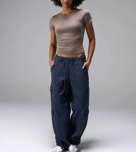 OEM Short Sleeve Fitted Crew Neck 95% Cotton 5% Spandex <strong>t</strong> <strong>Shirt</strong> for <strong>Women</strong> 2026 - Product Image 2