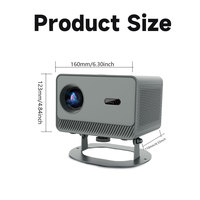 Projecteur intelligent portable M10PLUS Full HD 720P 300 ANSI 4K WiFi 6 double bande 2.4G+5G Android 13 Bluetooth 5.2 pour la maison intelligente
