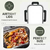 Conteneurs en verre hermétiques pour aliments avec couvercles, anti-fuite, pour préparation de repas, idéaux pour le déjeuner et les restes, compatibles lave-vaisselle - Offre Spéciale