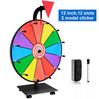 Roue de la Fortune Effaçable à Sec de 12 Pouces, Roue de Prix Tournante, Jeu de Roue de la Chance Direct Usine
