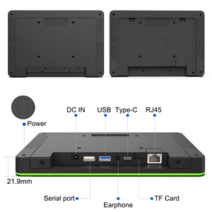 Tableta Android con Pantalla Táctil de Montaje en Pared, Alimentación PoE, Barra de Luz LED Envolvente, para Sala de Conferencias, Tienda Minorista, OEM, 2 GB de RAM - Product Image 3