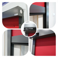 Persianas enrollables de aluminio con marco motorizado, control Wifi Tuya, opacas, para balcones exteriores, con certificación CE y NFPA701