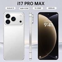 Smartphone A17 Pro LTE 5G 7,3 pouces Octa Core 16 Go de RAM Caméra arrière 108 MP HD Batterie 8000 mAh OLED 120 Hz Android 15 Double SIM 512 Go