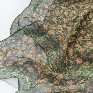 Phụ Nữ Của Voan Khăn Hoa In Trọng Lượng Nhẹ <span class=keywords><strong>Polyester</strong></span> Sheer Khăn Choàng Bọc Hot Thiết Kế Khăn - Product Image 4