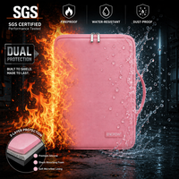 Housse de Bible personnalisée OEM ignifuge et étanche, boîte de rangement isolante thermiquement avec poignée et fermeture éclair, sac de rangement spécial