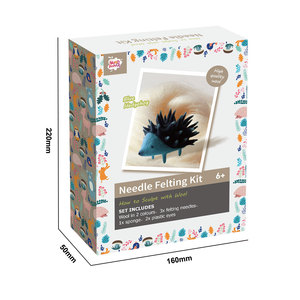 Kit de Fieltro con Aguja de Erizo para Principiantes, Excelente Regalo para Decoraciones, Manualidades Textiles y de Tela - Product Image 2