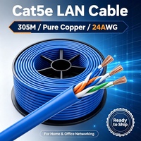 Cable de Red FTP Cat5e Blindado, 24AWG, Azul, Certificado ISO9001, Envoltura de Papel de Aluminio, Protección EMI Industrial