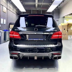 Kit carrosserie en fibre de carbone BTC de haute qualité, style B, pour <span class=keywords><strong>Mercedes</strong></span> Benz <span class=keywords><strong>GLS</strong></span> 63 X166 AMG 16-19 450 <span class=keywords><strong>53</strong></span>, lèvre avant et diffuseur arrière - Product Image 4