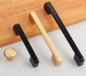 Hot Sale China Made Long Aluminum <strong>Matte</strong> <strong>Black</strong> Kitchen Cabinet Furniture Wardrobe Door Drawer <strong>Pull</strong> Handle - Product Image 2