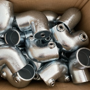 คีมหนีบโครงสร้างเหล็กชุบสังกะสีอ่อนแบบจุ่มร้อนระบบมือจับ48.3มม. อุปกรณ์ท่อข้อศอก90องศา - Product Image 6