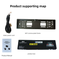 Application de contrôle Hd Vision nocturne Wifi Europe support de plaque d'immatriculation de voiture caméra de recul Wifi support de plaque d'immatriculation de voiture caméra