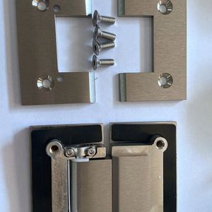 บานพับประตูกระจกห้องน้ำปรับได้บานพับประตูห้องอาบน้ำทองเหลืองแข็ง - Product Image 3