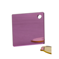 Feuille de miroir en acrylique coloré, miroir en plastique de sécurité, miroir PMMA pour la décoration des murs