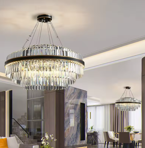 2024 NEW Pendant Light Round Transparent Modern Black Lustre Cristal <b>Crystal</b> <b>Chandelier</b> for Living Room - Product Image 3
