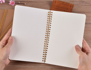 Vàng Xoắn Ốc Máy Tính Xách Tay A5 Máy Tính Xách Tay Kraft Giấy Bìa Dot Ma Trận Lưới Cuộn Dây Văn Phòng Notepad - Product Image 4
