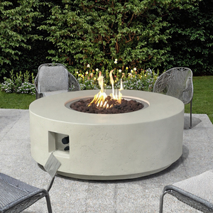 40-Inch <b>Outdoor</b> Furniture Table Style GRC CFRC Propane Natural <b>Gas</b> Portable Freestanding <b>Fire</b> <b>Pit</b> 65000 BTU Patio Garden Use - Product Image 3