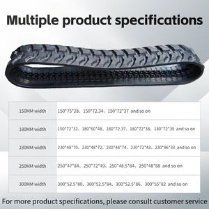 สายพานยางรถขุดขนาดเล็ก มีสินค้าจำนวนมาก สำหรับ Kubota Yanmar อะไหล่รถขุด สายพานยางธรรมชาติ - Product Image 6