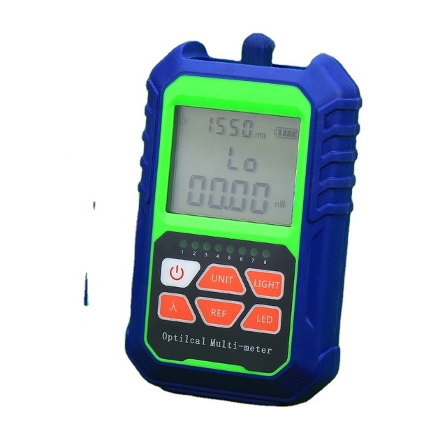 2 in 1 Handheld Mini Optical Power Meter -50~20dBm/-70~3dBm with Remote RJ45 Charging Fiber Optic Network Cable Tester