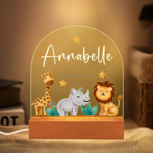 Mesa de luz nocturna acrílica 3D, decoración de luces, tablero de mensajes, regalo para niños, Luz Nocturna Del Tablero De Mensajes - Product Image 1