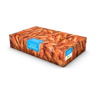 Paquets de boîtes de filets de poisson de crevettes en carton ciré imperméable de 7.5kg à taille personnalisée et avec logo
