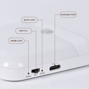 مصباح ليلي LED قابل لإعادة الشحن مع مستشعر حركة PIR ومغناطيس للسلالم والخزائن من مورد صيني بالجملة - Product Image 5