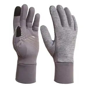 Custom Logo Slight Waterproof Fleece Touch Screen Winter Men Bicycle Gloves