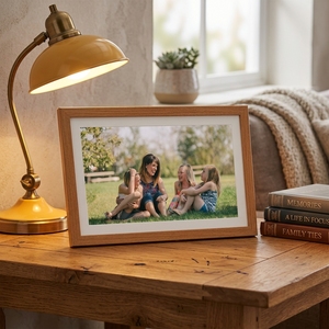 <span class=keywords><strong>Cadre</strong></span> <span class=keywords><strong>photo</strong></span> numérique WiFi FHD 15,6 pouces RK3326 64 Go - Grand écran tactile |   Bois MDF |   Performances Élevées |   Prêt à être expédié - Product Image 1