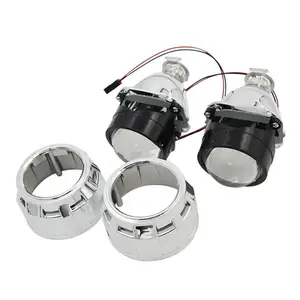 Harga pabrik termurah lensa proyektor Xenon HID 2.5 inci H1 35W 55W lampu sorot mobil rendah tinggi Kit ditingkatkan lensa Xenon 2.5 inci