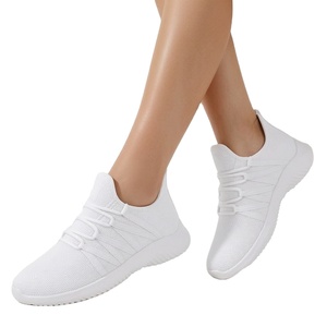 Tênis Femininos Slip-On para Corrida, Respirável, Leve, Confortável, Fashion, Antiderrapante com Superior e Forro em Malha - Product Image 1