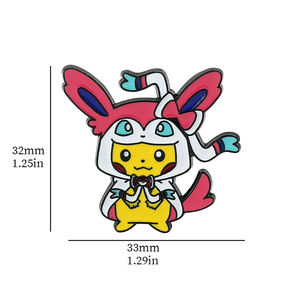 เข็มกลัดโลหะลายการ์ตูนสำหรับตกแต่งเสื้อผ้า - Product Image 5