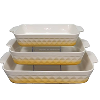 Ensemble de 4 ustensiles de cuisson durables en céramique et aluminium, résistants au four, pour la cuisson et la préparation culinaire en extérieur