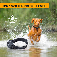 Kalung Pelatihan Anjing Jarak Jauh 1 Transmitter 2 Receiver Bunyi Getaran Kejutan Statis 1000m Tahan Air IPX7 Garansi 1 Tahun