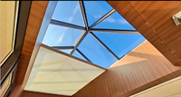 Auvent motorisé intelligent et écologique en tissu occultant pour fenêtre, toit ouvrant, extérieur, intégré, avec système FGS