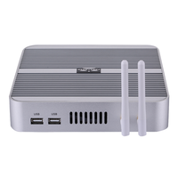 Mini PC de escritorio sin ventilador con Intel Broadwell NUC Core I3 5005U i5 5200U i5 5250U Win7/8/10 MiniPC Barebone i5 4200U
