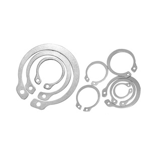 Anneau de retenue externe de type C en acier inoxydable 304, taille métrique classe C pour arbre, norme GB893, pour l'industrie de la construction - Product Image 1