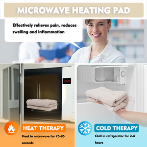 Wheat <strong>Bag</strong> <strong>Microwave</strong> Period Pain Relief Heat Pad Portable Hot Compress Reusable Clay Beads Heat Pack - Product Image 4