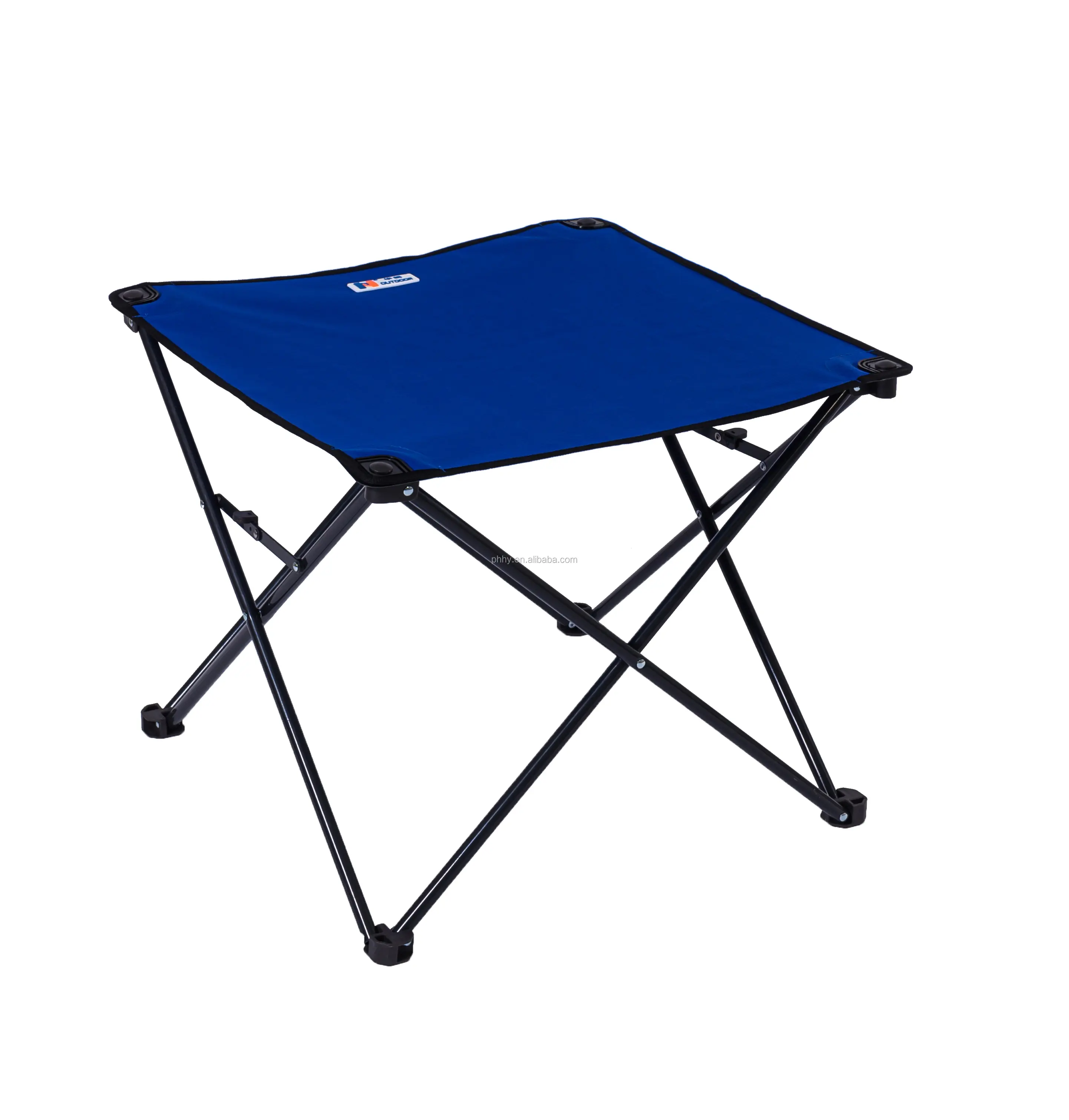 Fácil de llevar al aire libre de tela azul plegable Camping Picnic Mesa