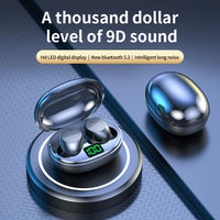 Audífonos Inalámbricos Hishell TWS con Estuche Transparente Impermeable IPX-4, Control Táctil con Huella Dactilar, Sonido HIFI, 15-20 Horas de Duración de la Batería