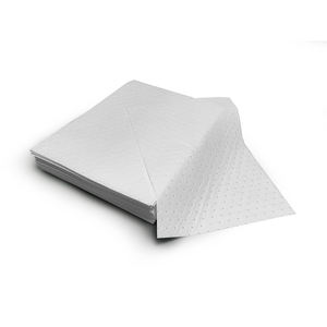 Tampons absorbants lourds blancs à fossettes, uniquement pour le contrôle des déversements d'huile et de carburant, tapis absorbants jetables pour carburant - Product Image 6