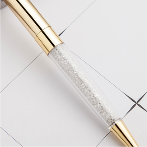 Bolígrafo <span class=keywords><strong>de</strong></span> Cristal con Cuerpo <span class=keywords><strong>de</strong></span> Diamantes, Recarga Suave <span class=keywords><strong>de</strong></span> 1.0 mm, Logotipo Personalizado, Regalo Promocional para Oficina, Escuela y Estudiantes - Product Image 2