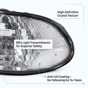 Luz de Señalización de Esquina para <span class=keywords><strong>BMW</strong></span> E38 Serie 7 1999-2001, Lámpara Indicadora Blanca/Ámbar Cristal, 63138379107 63138379108, Venta al Por Mayor de Fábrica - Product Image 4
