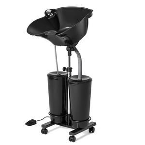 Bac à shampoing portable électrique pour <span class=keywords><strong>salon</strong></span> avec double bac et pompe à eau, en plastique, modèle R3, vente en gros fabricant - Product Image 5
