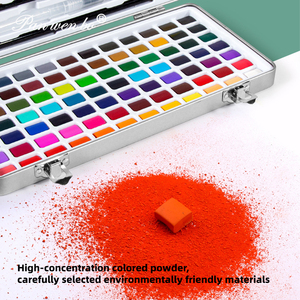 Panwenbo - Juego de Pinturas de <span class=keywords><strong>Acuarela</strong></span> Profesional de 50/72/90/100 Colores, Juego de Acuarelas Sólidas de Viaje, Juego de Pinturas de <span class=keywords><strong>Acuarela</strong></span> Portátil - Product Image 6