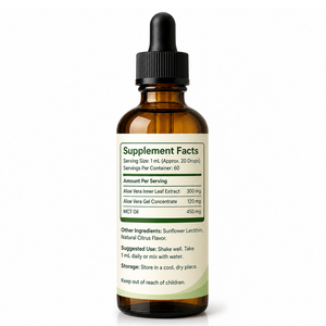 Enzymes, prébiotiques, complément alimentaire naturel à base de plantes, extrait vert, complexe D3 K2, glycinate de magnésium 1160 mg, huile d'aloe vera, liquide oral - Product Image 6