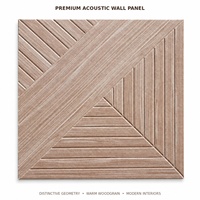 Panneau acoustique en placage de bois 600x1200mm, chêne noyer gris MDF, panneau mural insonorisant avec NRC 1.0