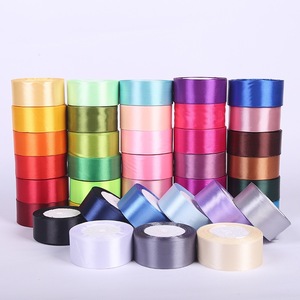 Wholesale Polyester 1.5 Inch Red Satin Ribbon Roll 40mm 4cm for Christmas Valentine's Day Easter <strong>Wedding</strong> Hanukkah <strong>Gift</strong> <strong>Wrap</strong> - Product Image 1