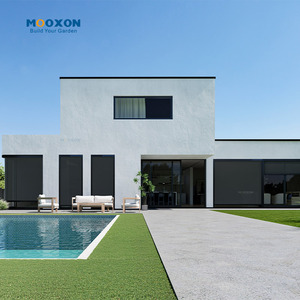 Năng lượng mặt trời cơ giới nén rèm ngoài trời không thấm nước Windproof Zip theo dõi hệ thống thông minh dù để che nắng cho ban công Patio - Product Image 4