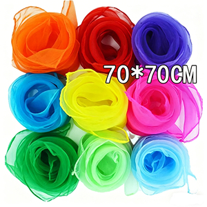 <span class=keywords><strong>Pañuelo</strong></span> de Organza de Color Sólido HZW-26028, <span class=keywords><strong>Pañuelo</strong></span> de Baile, <span class=keywords><strong>Pañuelo</strong></span> de Gasa, <span class=keywords><strong>Pañuelo</strong></span> Pequeño para Educación Temprana - 70CM - Product Image 1